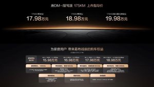 一车全能，家用首选！唐DM-i智驾版 175KM长续航版上市售价17.98万起